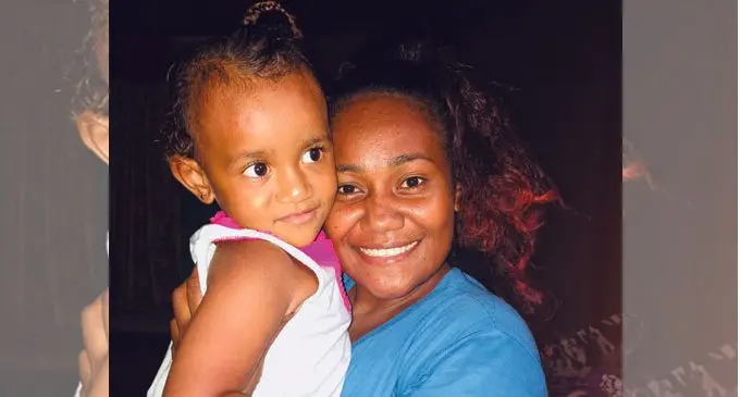 Adi Taufa Lalabalavu with her daughter Teuila Ofa. Photo: Selita Bolanavanua