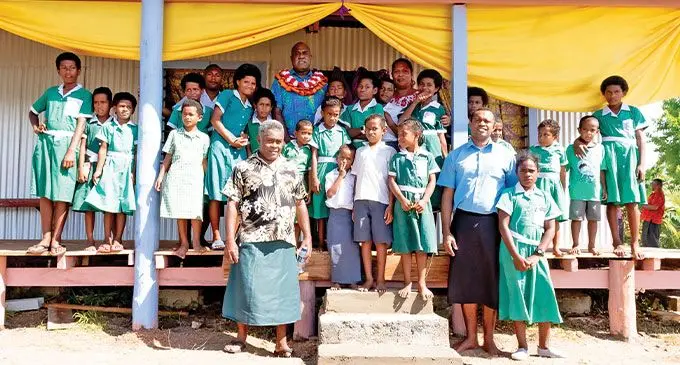 Assistant Minister in the Office of the Prime Minister, Sakiusa Tubuna, opened the new dining hall at Udu District Schol, in Nakodi, Vanua Levu. Photos: Fiji Government