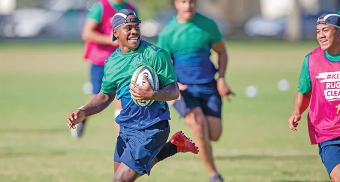 Swire Shipping Fijian Warriors rep Osea Waqa trains with the Pacific Combine squad at Albert Park, Suva on March 18, 2019. Photo: Zoom Fiji