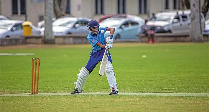 Elizabeth Rokoro of the Fijian women’s cricket team bats against the visiting Australian Cricket Without Borders team from Melbourne at Albert Park, Suva, on September 20, 2022. Photo: Leon Lord