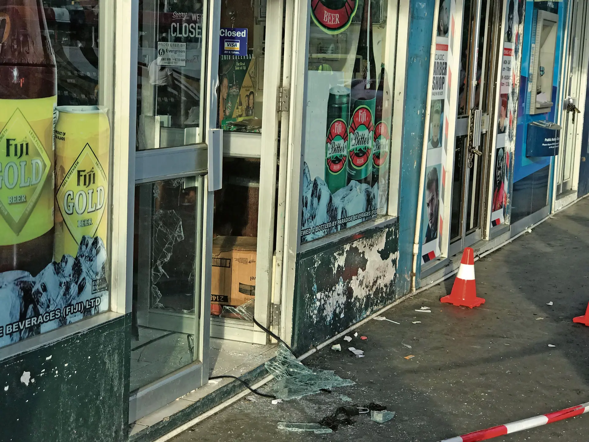 The liquor shop in Nabua on Thursday. Photo: Losirene Lacanivalu