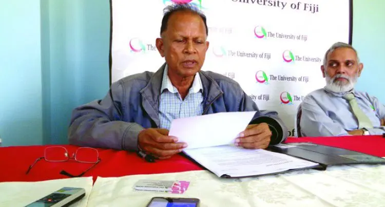 University of Fiji acting Vice Chancellor Narendra Reddy. 