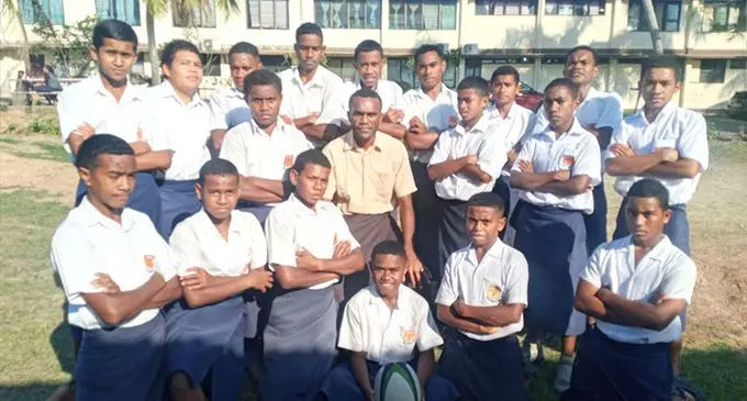 Sigatoka Andhra Sangam College Under-15 rugby team has booked their spot in the quartertfinal. Photo: Waisea Nasokia