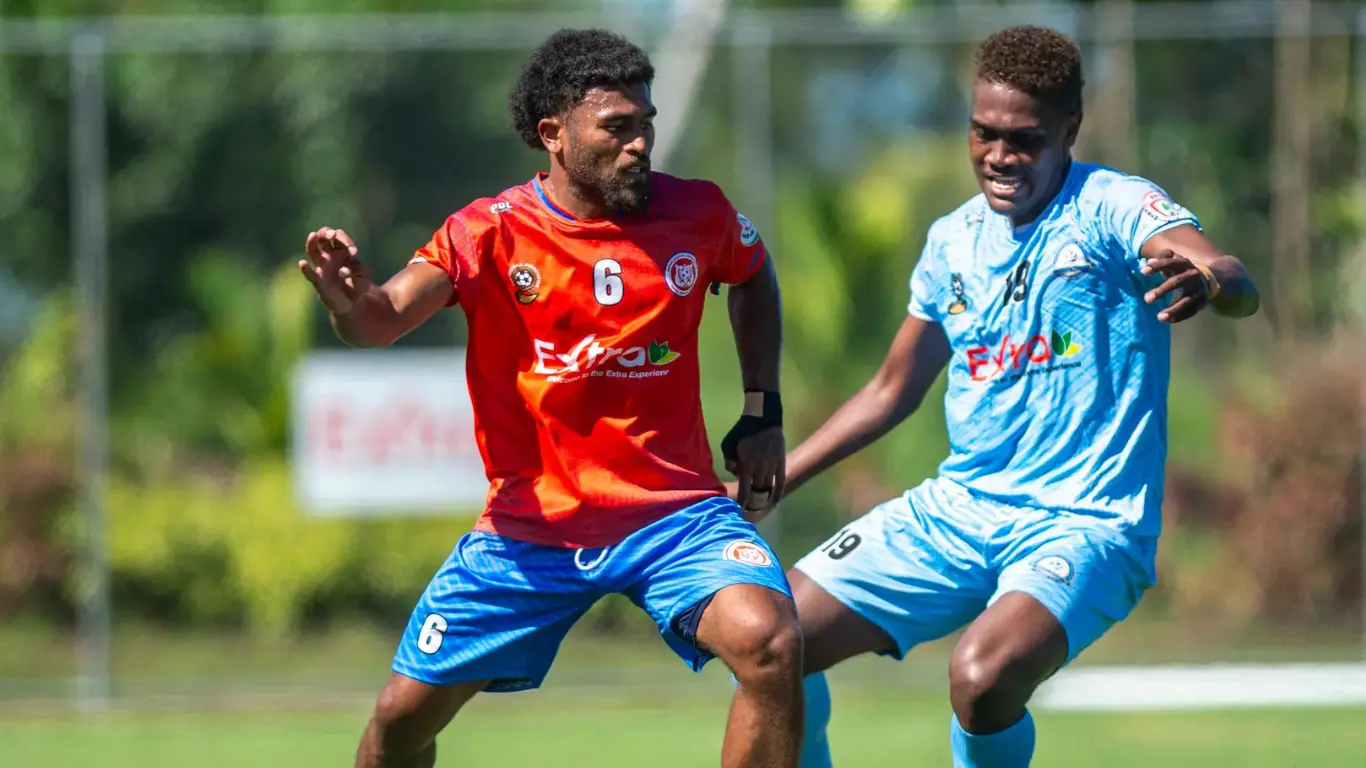 Navua striker Thomas Dunn 