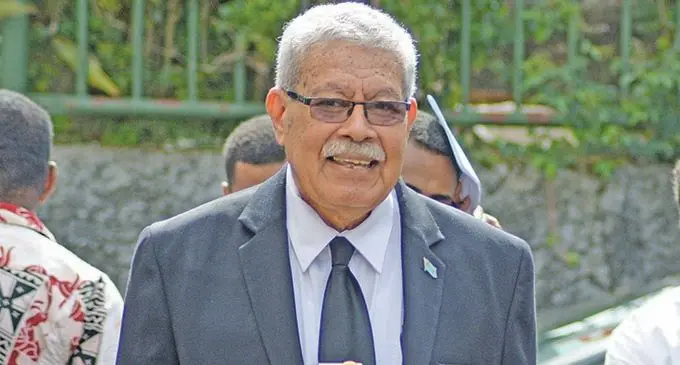 The late former prime minister  Laisenia Qarase.