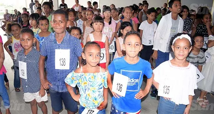 Over 200 children turned up for auditions at the Fiji Fashion Week model seaarch in Suva on April 10, 2021. Photo: Ronald Kumar
