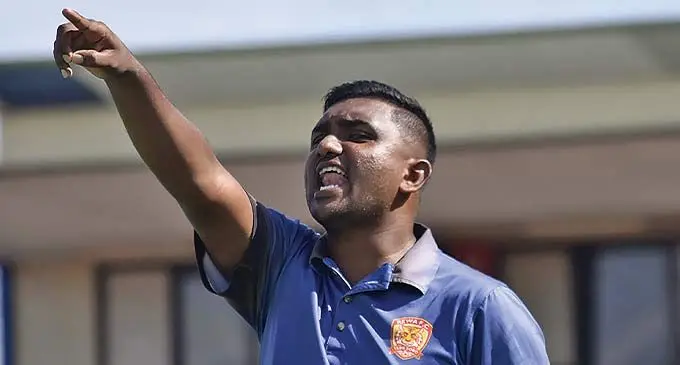 Rewa football coach Rodicks Singh.