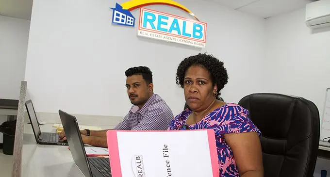 Real Estate Agents Licensing Board staff Azal Hussein and Rosalia Camaiverata monitoring the activities on social media.