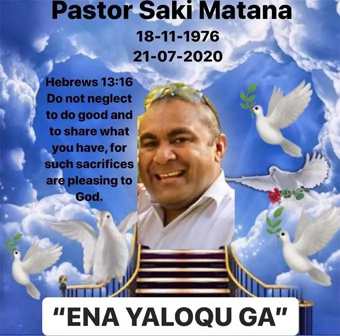 The late Pastor Saki Matana.