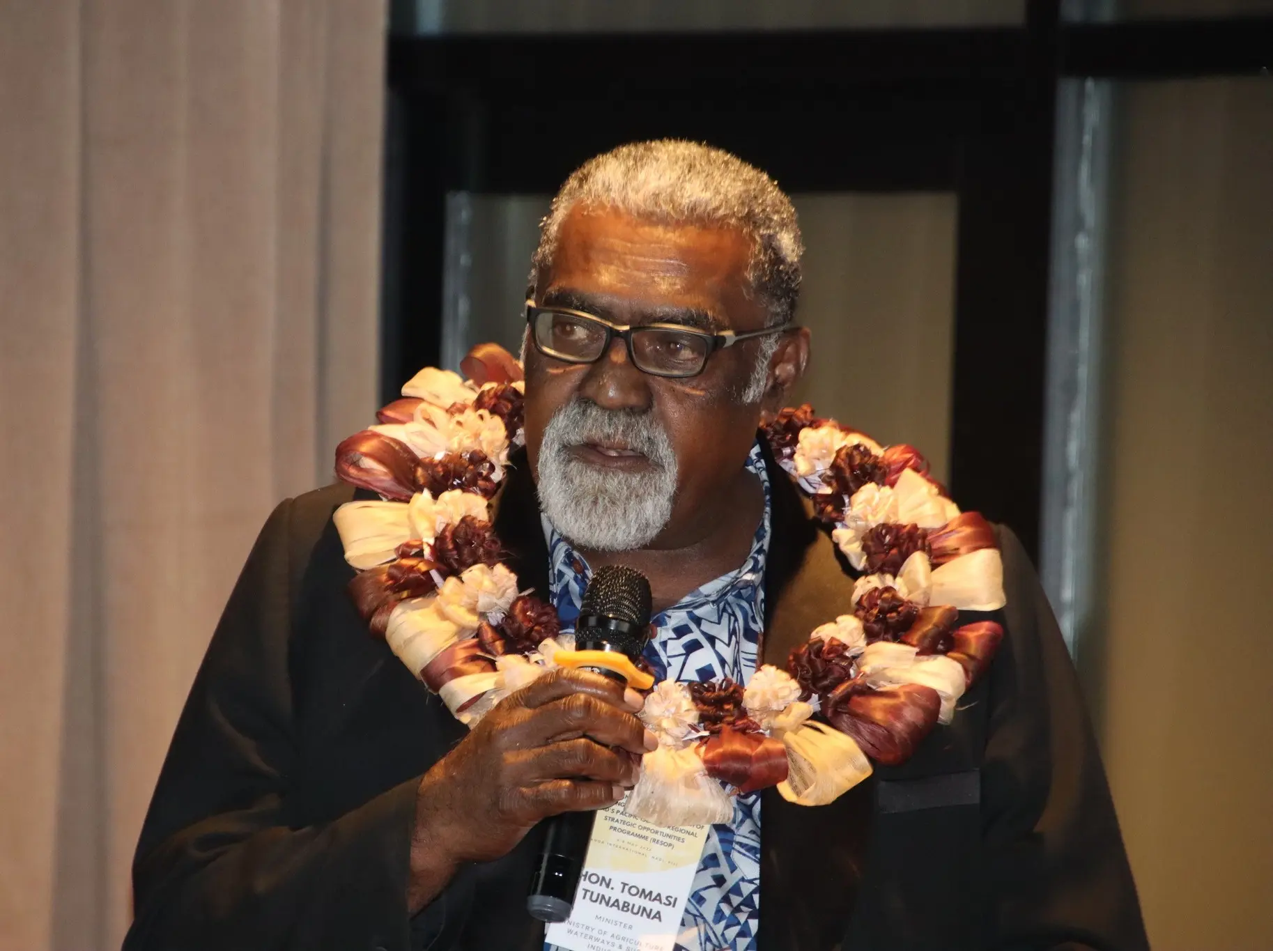 Minister for Agriculture, Waterways and Sugar Industry, Honourable Tomasi Tunabuna