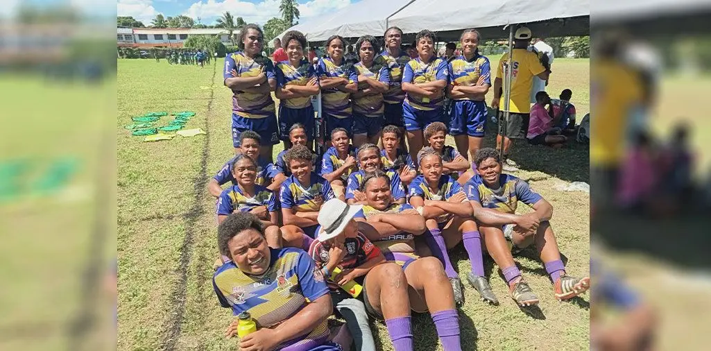 Jasper Williams High School rugby league team after winning their quarterfinal match at Prince Charles Park, Nadi, on April 13, 2024. Photo: FSSRL 