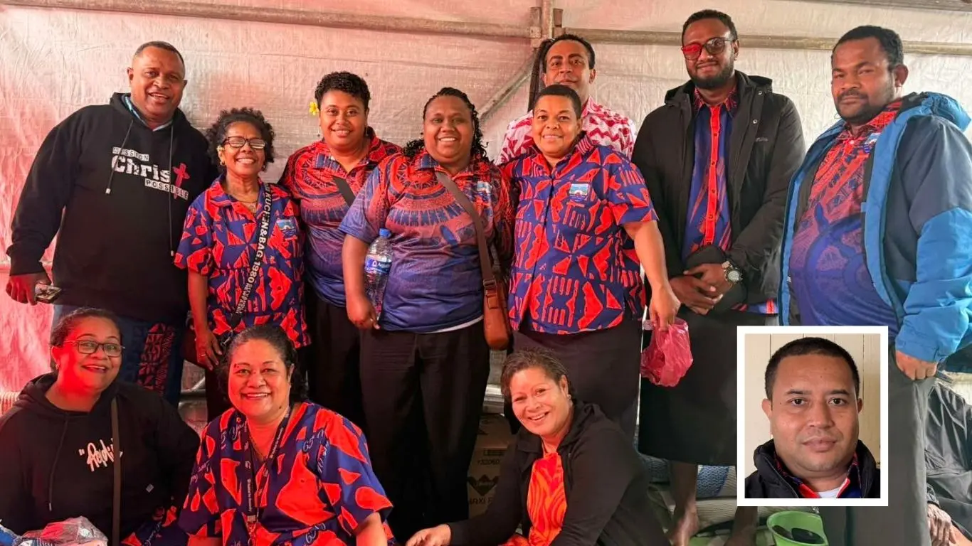  Old scholars during the 65th Anniversary of the Sacred Heart College celebrations. Inset: School chaplain Reverend Fr Edward Vakatora