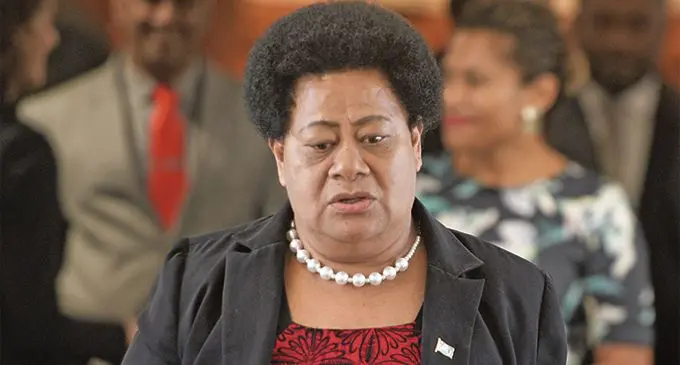 Assistant Minister for iTaukei Affairs Selai Adimaitoga outside Parliament on April 4, 2019. Photo: Ronald Kumar
