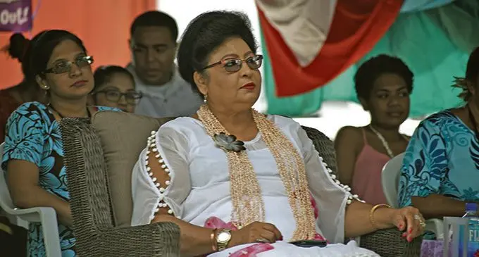 Assistant Women's Minister Veena Bhatnagar during Central Division Women's Craft Show in Ratu Sukuna Park on March 01, 2018. Photo: Ronald Kumar.