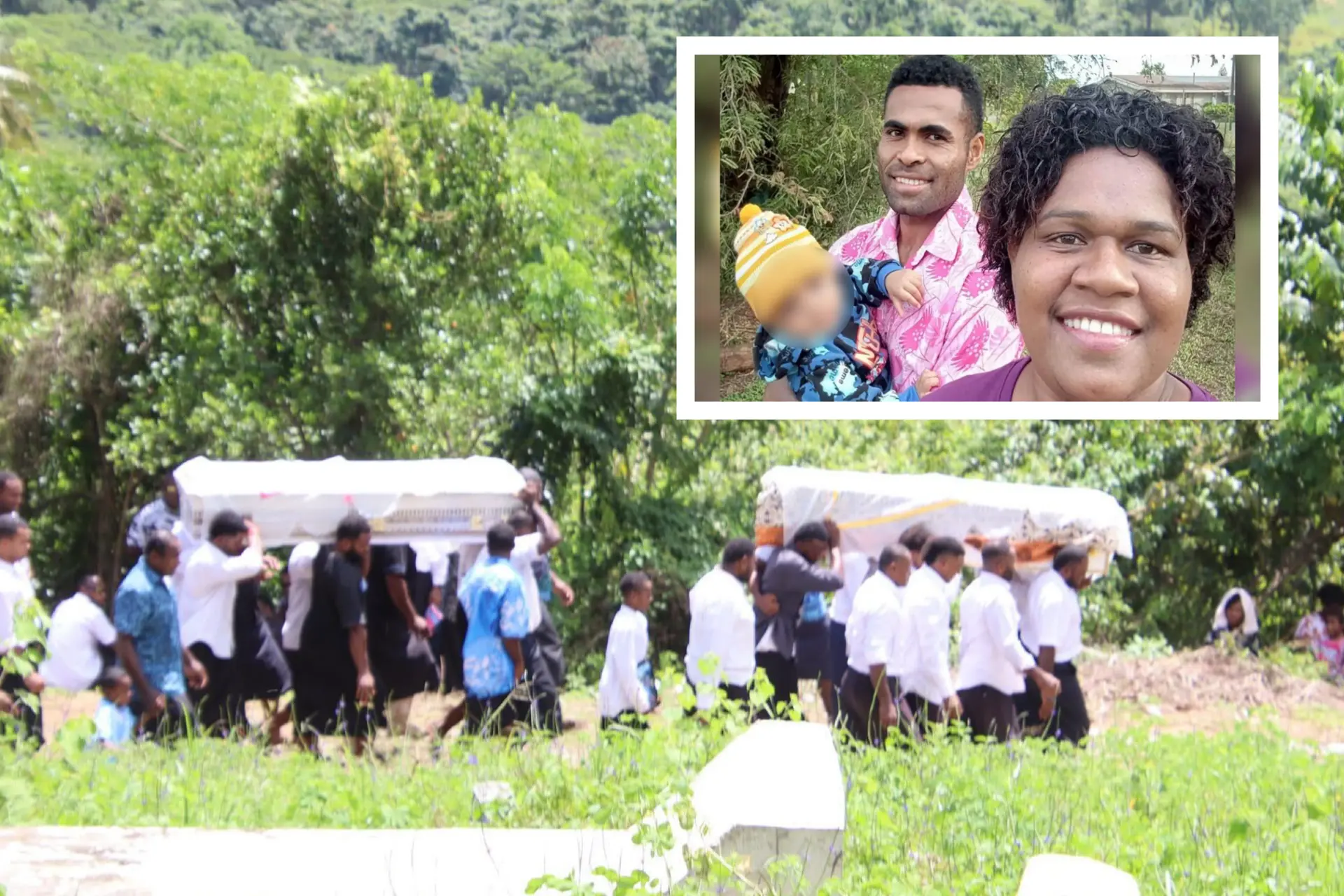 Ms Tagiyaco Vakaloloma Buli, 31, and her husband, Mr Kaliova Selei, 33, were laid to rest in Korobebe Village, Sabeto, Nadi.