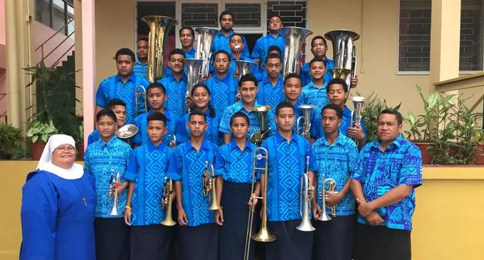 St Andrew’s Anglican School students from Tonga were also part of the Oceania Fono last weekend.  Photo: Losirene Lacanivalu