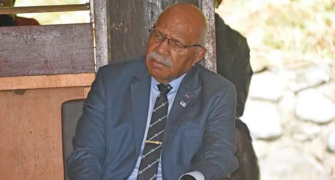 Prime Minister Sitiveni Rabuka. Photo: Jone Salusalu