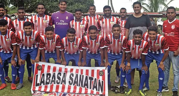 Labasa Sanatan football team in Tuva, Nadroga on April 20, 2019. Photo: Waisea Nasokia