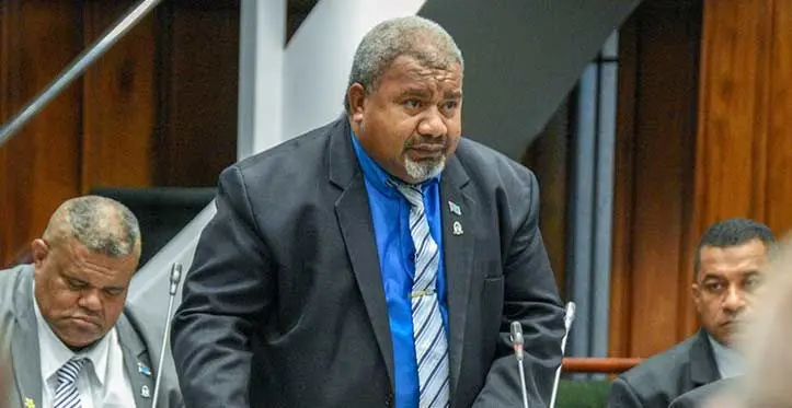 Minister for Youth and Sports Jese Saukuru. Photo: Parliament of the Republic of Fiji