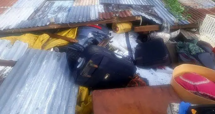 What was left from Tropical Cyclone Harold in Ono-i-Lau.