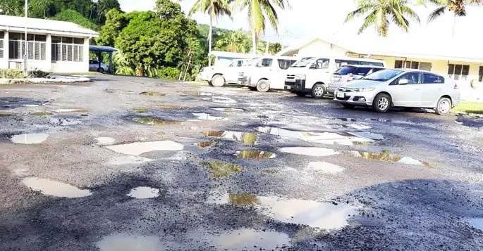 The car park at the Savusavu sub-divisional hospital.