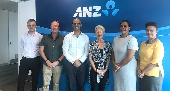 ANZ Fiji Excellence in Tourism Awards (FETA) will make a further announcement next month about the categories that will be included at the annuaL event in Nadi next year. Stakeholders met up for a press conference in Suva yesterday, for a naming rights announcement. From left: ANZ Fiji head of commercial, Nathan Wilson, foreign investor and retired area general manager for Hilton Fiji Beach Resort and Spa, David Wells, ANZ Fiji country head, Rabih Yazbek, FETA’s first-ever female chair, Debra Sadranu, Michelle Emberson of the FETA secretariat and Fiji Hotel and Tourism Association chief executive officer, Fantasha Lockington. Photo: Frederica Elbourne