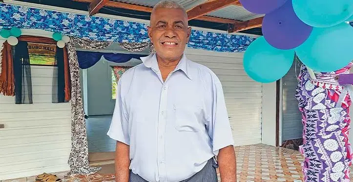Tui Vuna, Ratu Peni Cavuilagi during the visit of the Prime Minister to Nabubu Village in Macuata on May 3, 2023. Photo: Sampras Anand