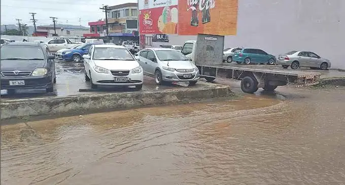 Flooding caused by poor drainage in Labasa Town.