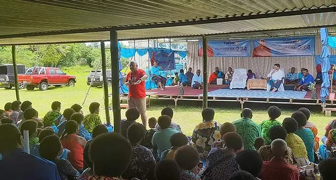 FijiFirst party leader and Prime Minister, Voreqe Bainimarama, was delighted with the response he received from people in Wairiki, Bua during day one of the FijiFirst Party’s 2022 General Election rally in Vanua Levu.