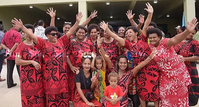 Nausori rural women market vendors following the opening of Nausori market women’s accommodation on April 27, 2022. Photo: Ronald Kumar