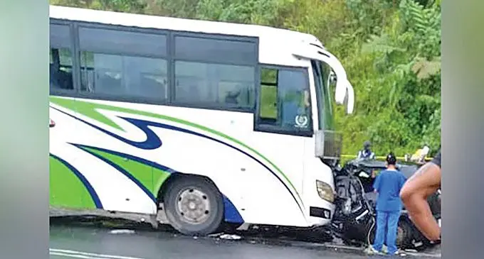 The scene of the accident at Wainiyabia on November 5, 2021.