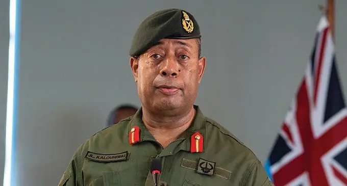 Republic of Fiji Military Forces Commander, Major-General Ro Jone Kalouniwai. Photo: Leon Lord