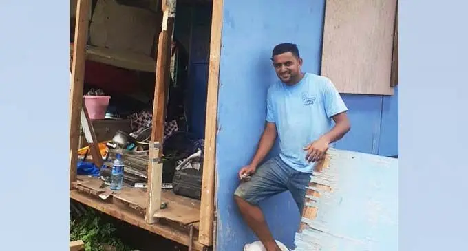 Isoa Waqanibaravi at his home inNakadrudru, Lekutu, Bua.