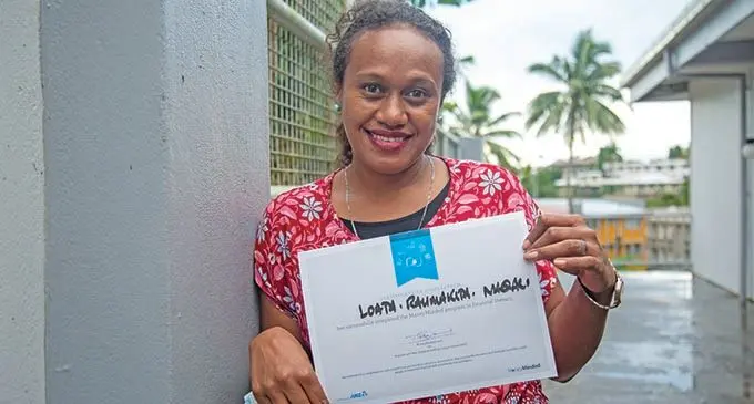 Loata Raumakita, one of those selected for the Pacififc Labour Scheme on February 11, 2022. Photo: Leon Lord
