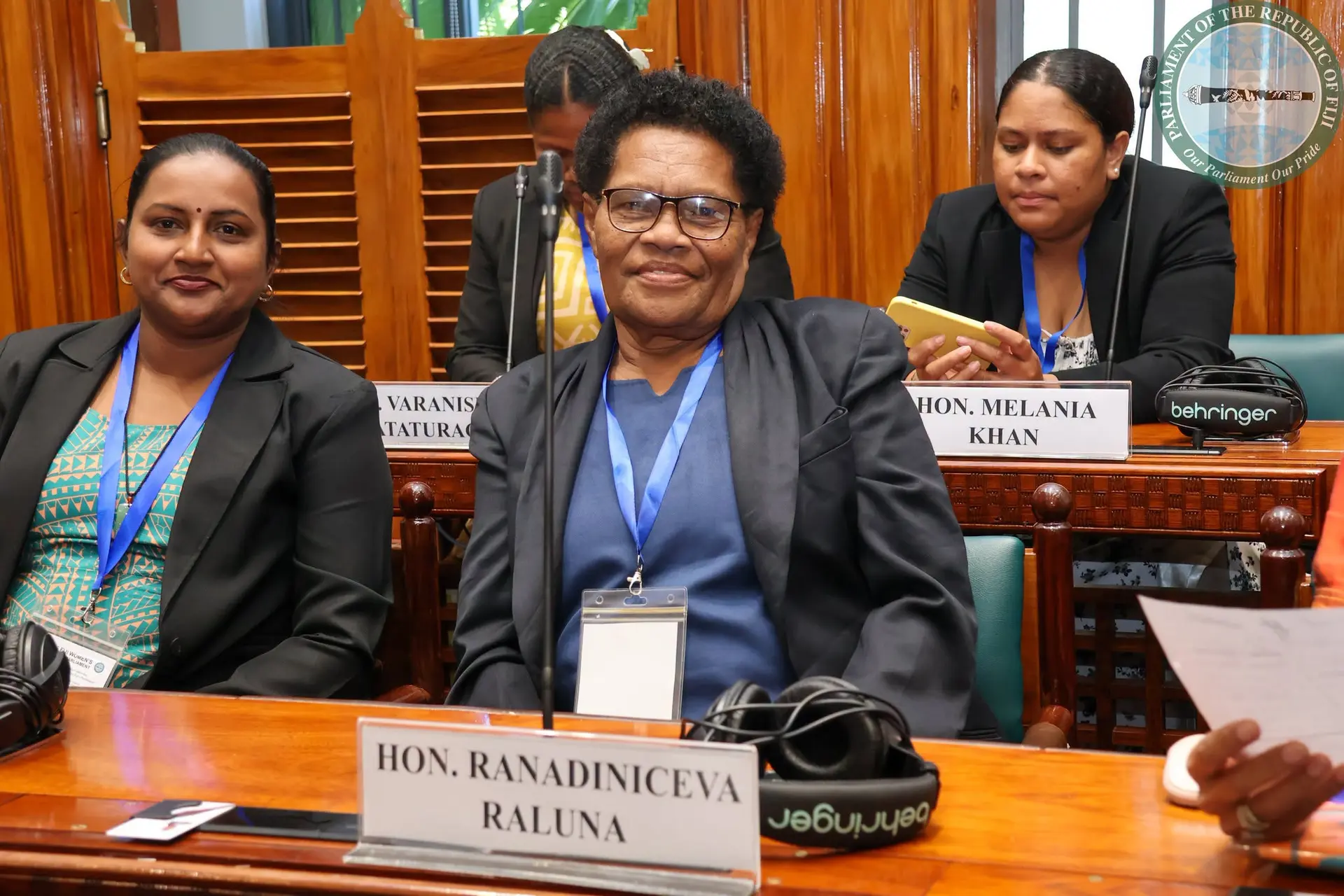  Ranadiniceva Raluna during the Fiji Women's Practice Parliament. 