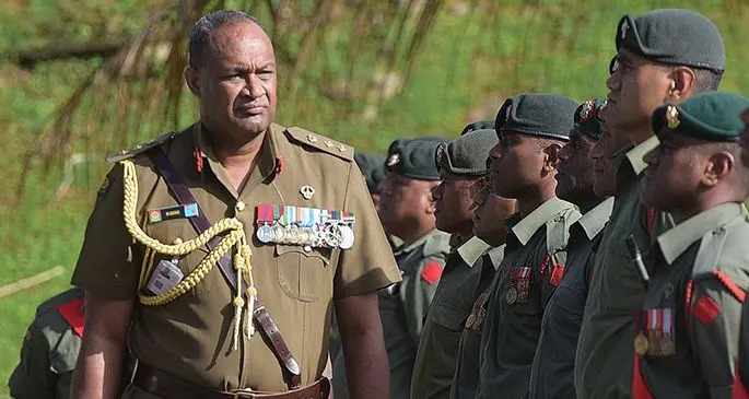 Republic of Fiji Military Forces Land Force Commander, Colonel Manoa Gadai.