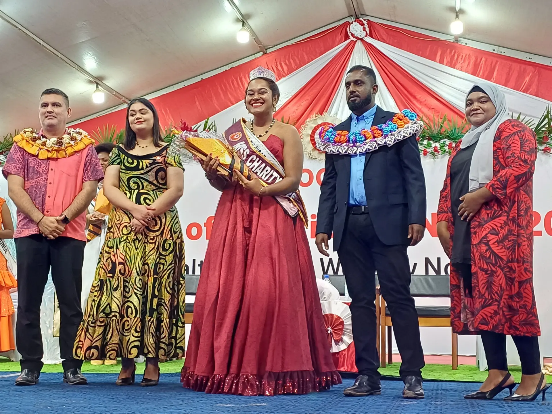 Charity Queen, Miss Fiji Sugar Corporation Verenaisi Shekinah Waikarawa.