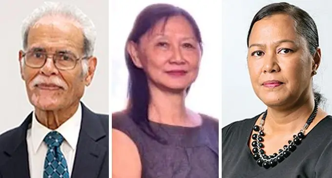 Winston Thompson, Fay Yee and Lala Sowane -  Commissioners appointed by President Wiliame Katonivere.