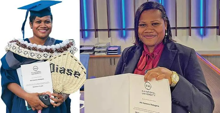 Adi Asenaca Natagane-Dakunivosa after her graduation.