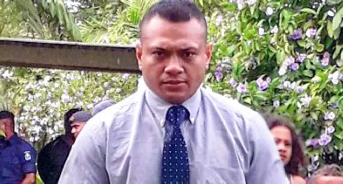 Jone Vakarisi leaves the Magistrate Court in Suva on June 9, 2020. Photo: Inoke Rabonu