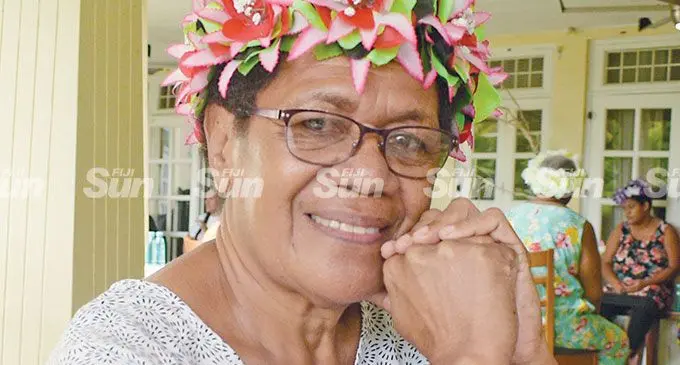 Cancer survivor, Unaisi Cabealawa 63 while celebrating life with other cancer survivors and the Rako dance group on March 1, 2022. Photo: Ronald Kumar
