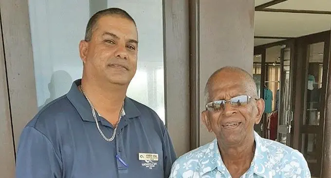 Golf Fiji secretary Avinesh Dutt (left) and president Vidhya Lakhani.  Photo: Waisea Nasokia