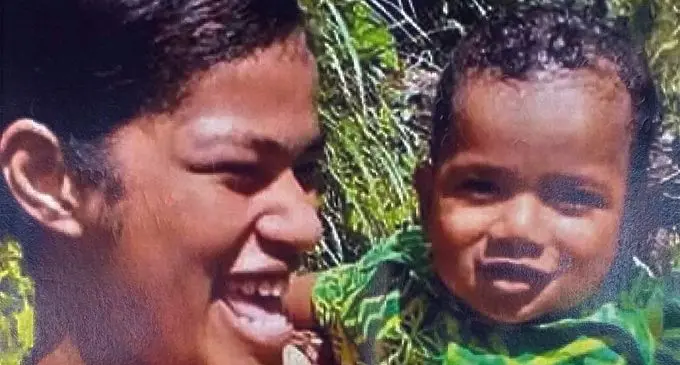 Seruwaia Ravulala Veiseyaki and her 8-month-old son Maciu Tuikoro Veiseyaki 