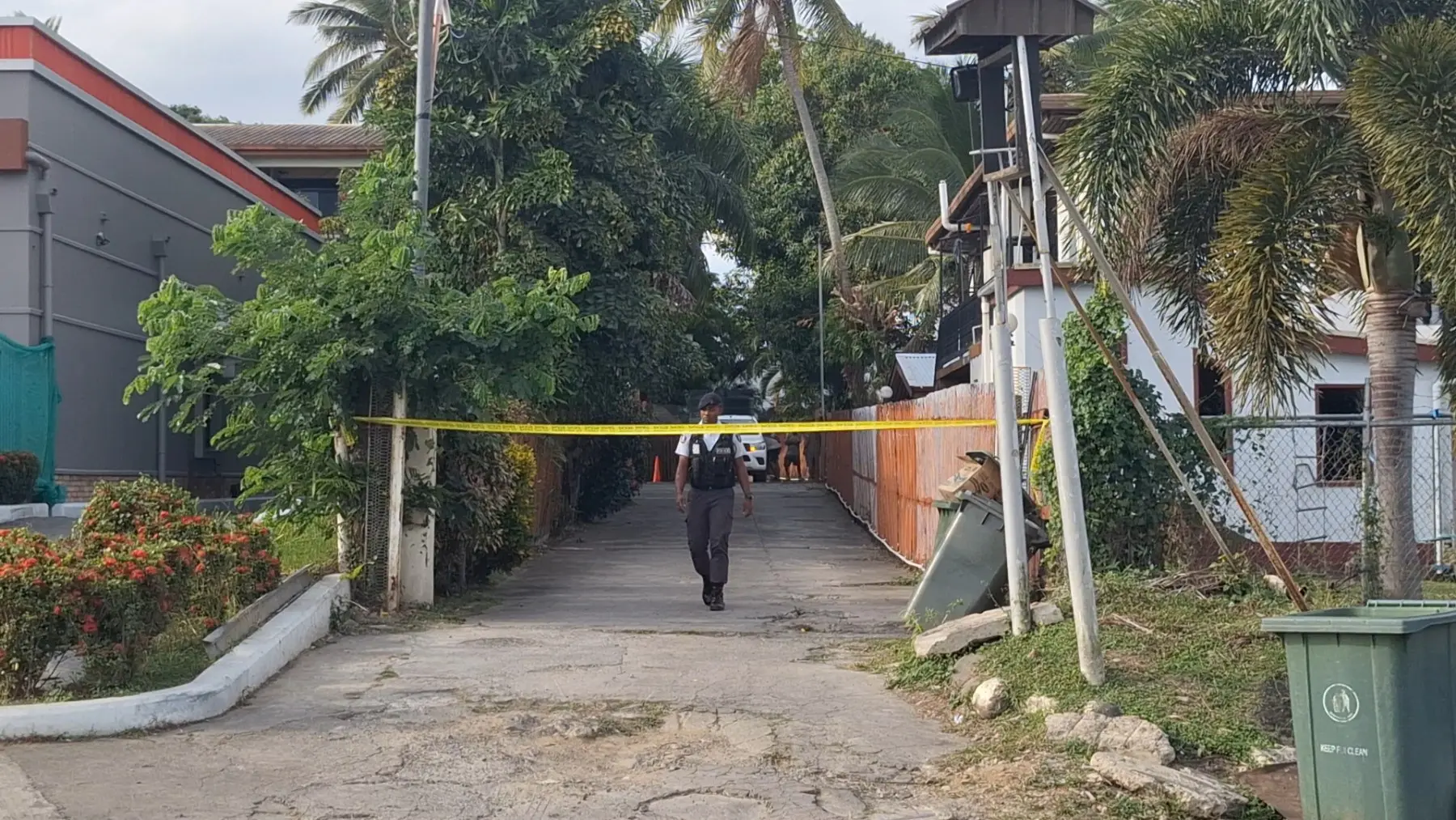 Police have cordoned off an apartment in Martintar, Nadi, following the discovery of a body today.