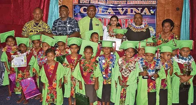 The graduation of the students of Nailaga Adventist Kindergarten. Photo: Waisea Nasokia