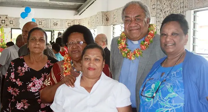 Former residents of Dilkusha Home with President of the Methodist Church of Fiji and Rotuma, Reverend Epineri Vakadewavosa  and wife Titilia on September 16, 2019, at the Dilkusha Home in Nausori.  Photo:  Kelera Sovasiga