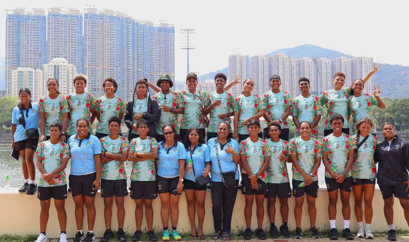 The Fiji Kulas team in Hong Kong. Photo: Fiji FA Media