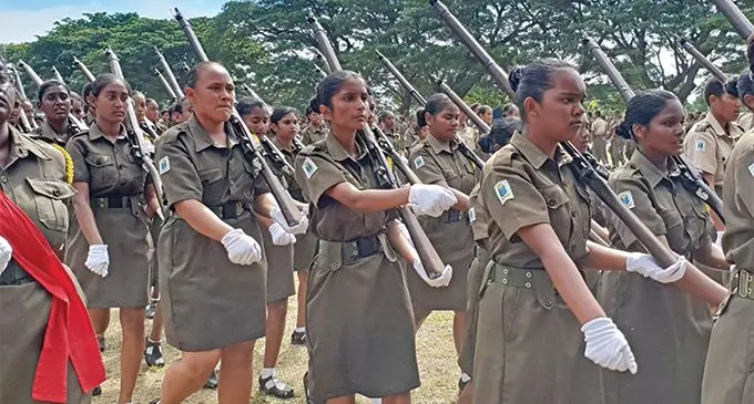 Cadets of Natabua High School during the school’s 67th Cadet Review at the school grounds in Lautoka on July 19, 2019. Photo: Nicolette Chambers