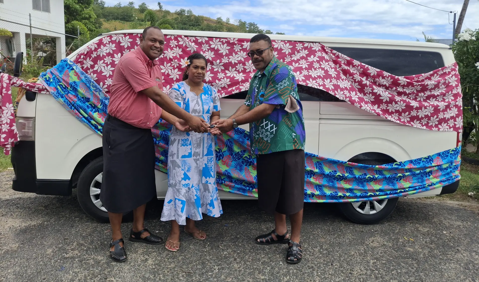 The vehicle was funded through a $10,000 investment from the iTaukei Affairs Board, while the couple secured a $23,000 loan from Merchant Finance to cover the remaining cost.