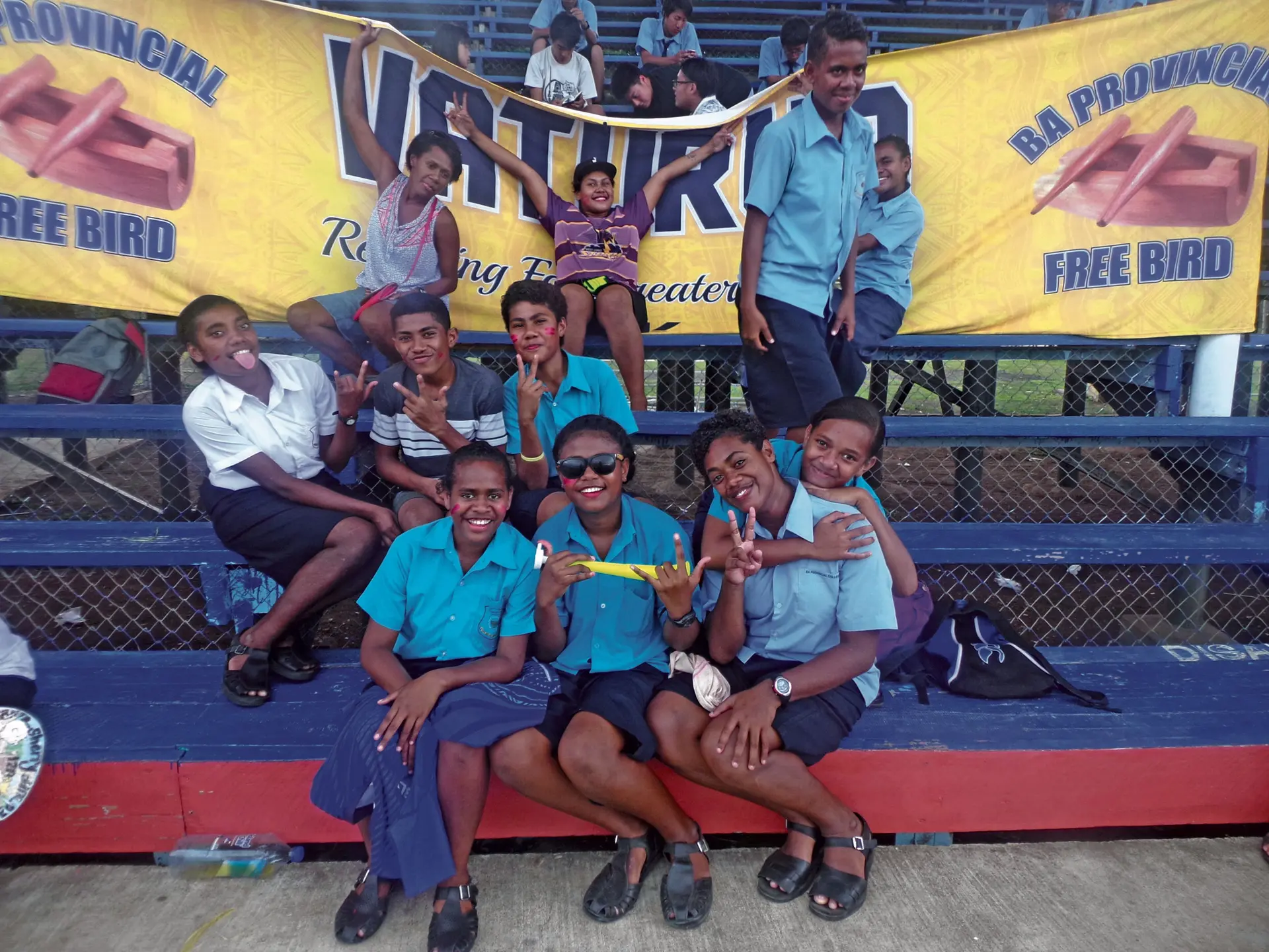 Ba Provincial High School students of the Vatuira House during the inter-house competition at Churchill Park, Lautoka on February 23, 2018. Photo: Karalaini Tavi